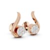Rose Whirl Diamond Earrings