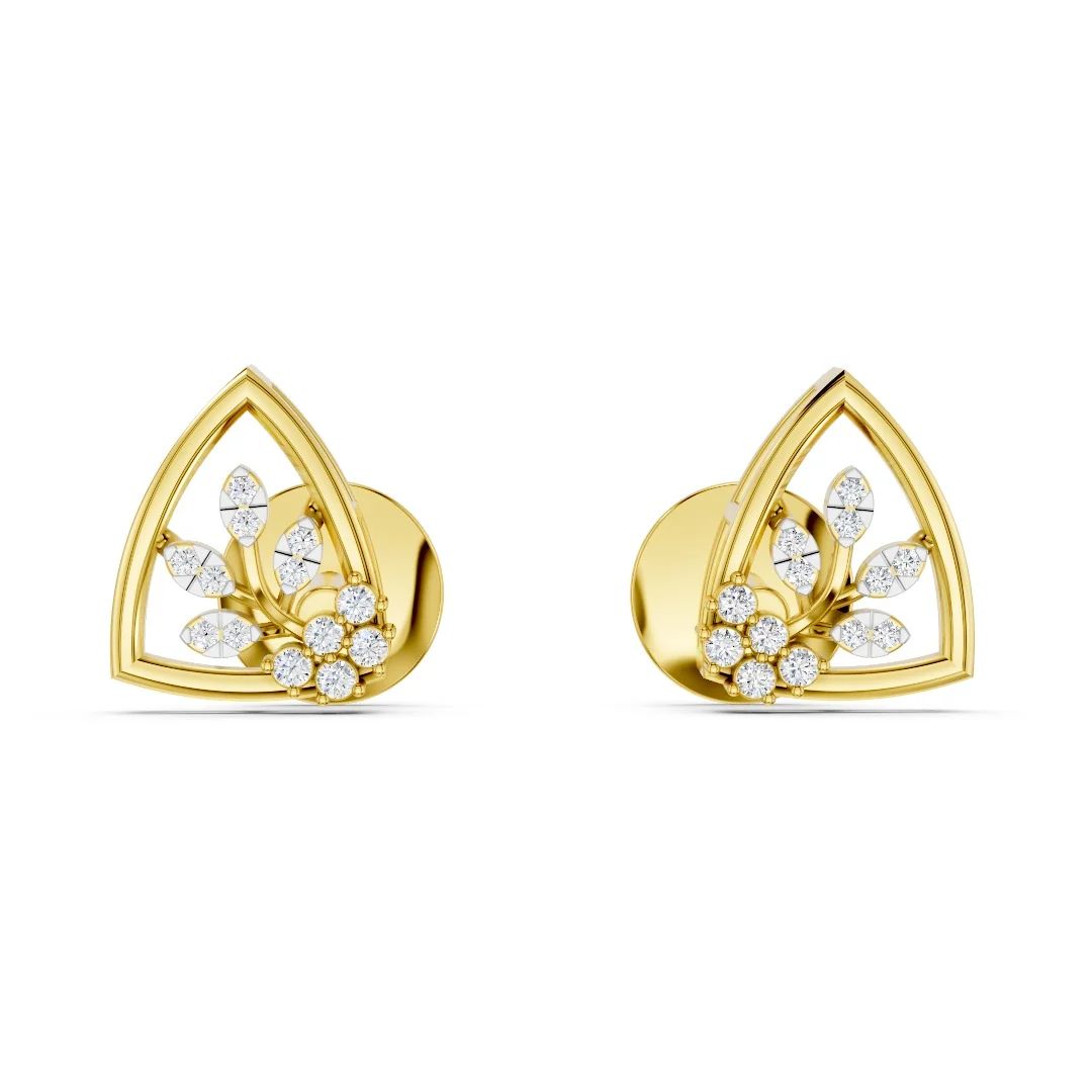 Meadow Frame Diamond Earrings - Image 2