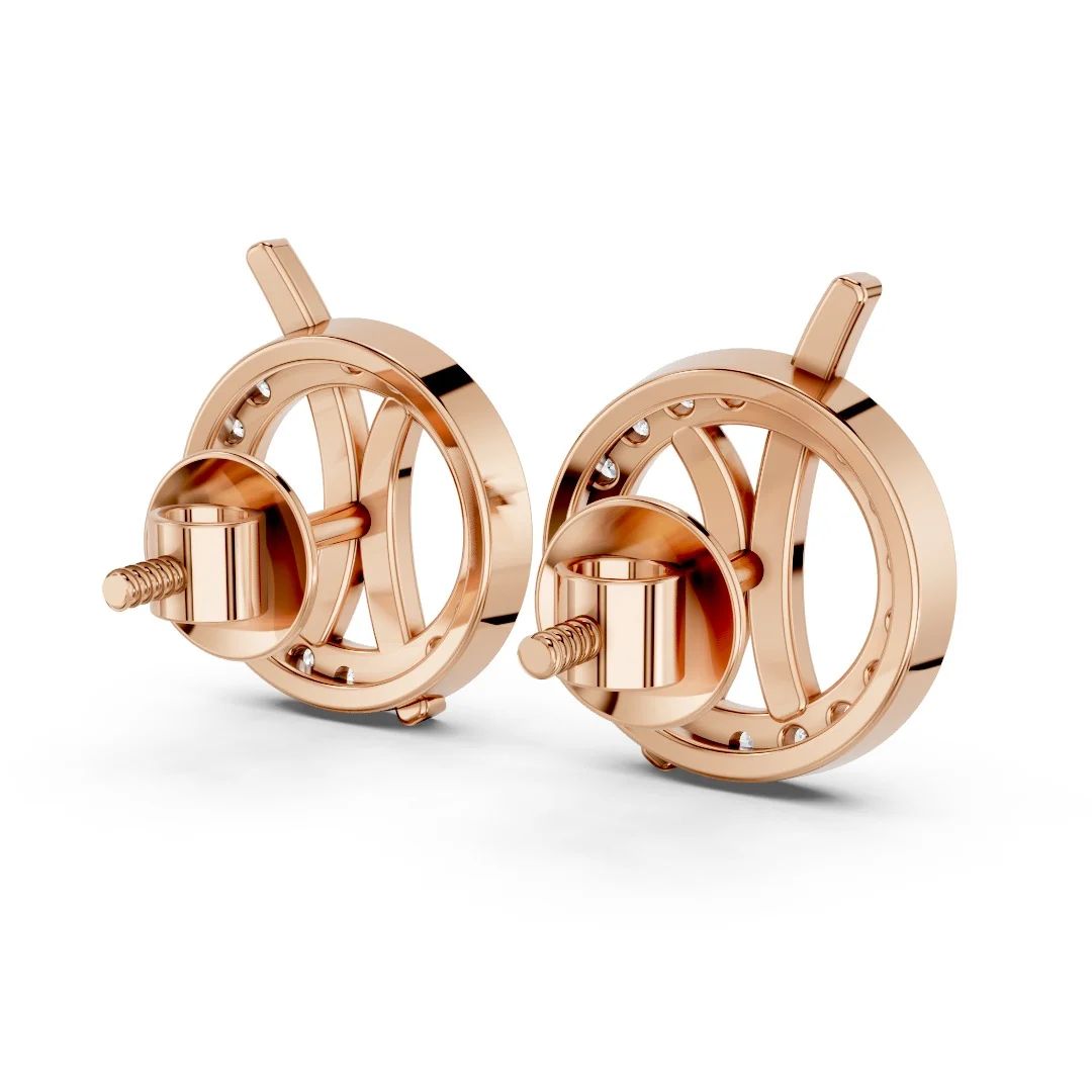 Luxe Orbit Frame Earrings - Image 2