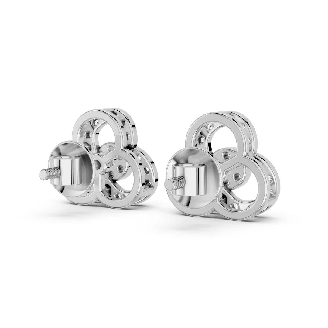 Opulent Trinity Bloom Earrings - Image 4