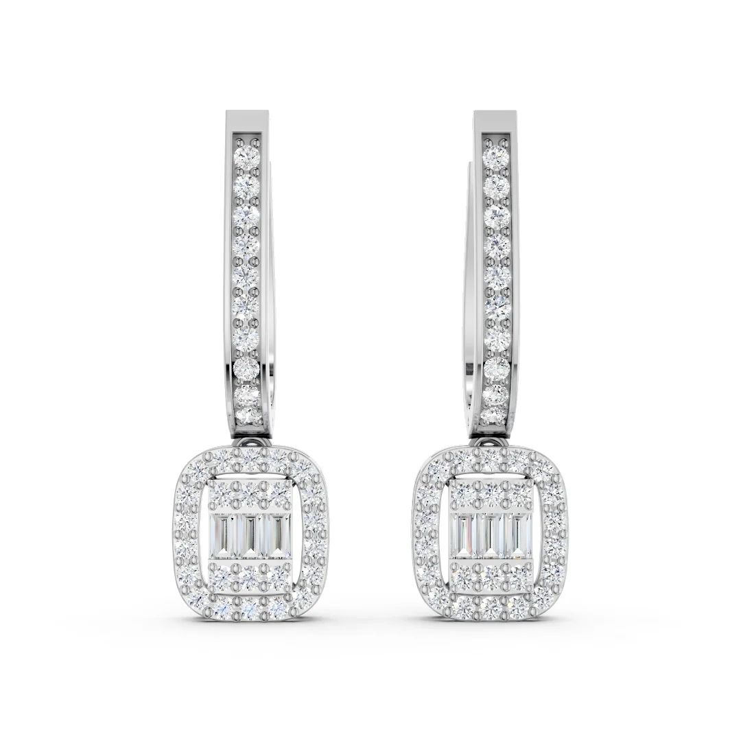 Luxe Baguette Halo Drops - Image 2
