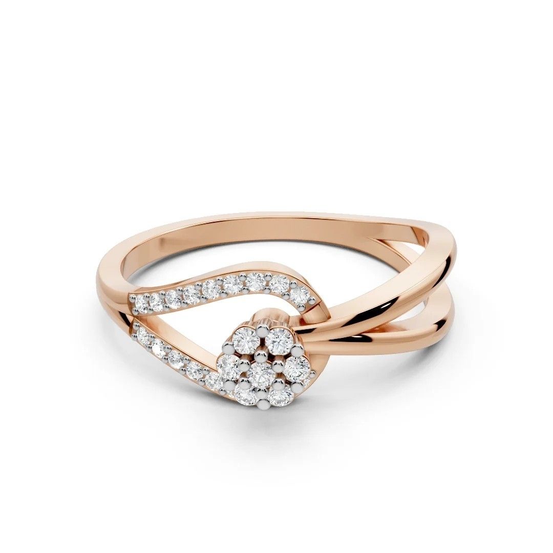 Graceful Floral Wrap Ring - Image 2