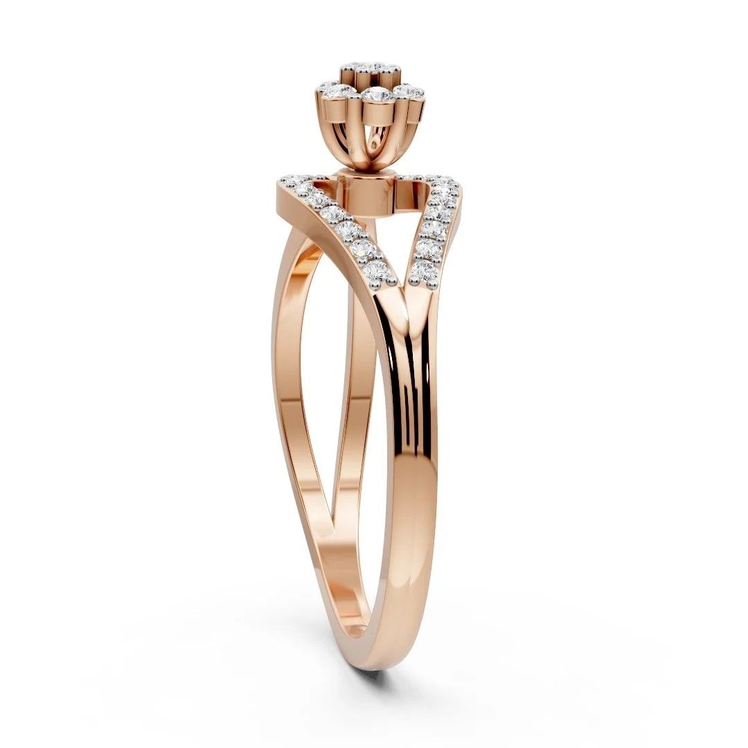 Graceful Floral Wrap Ring - Image 3