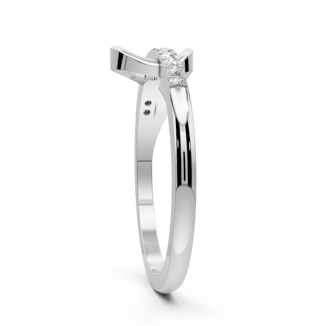 Sleek Wave Spark Ring - Image 3