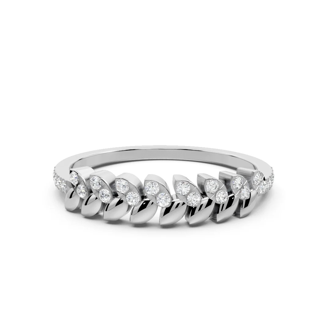 Arden Leaf Eternity Ring - Image 2