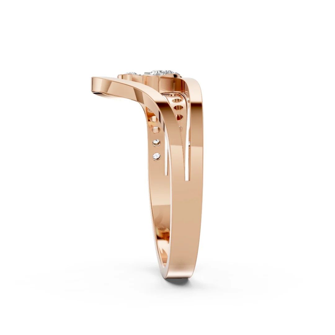 Serene Crossline Diamond Ring - Image 4