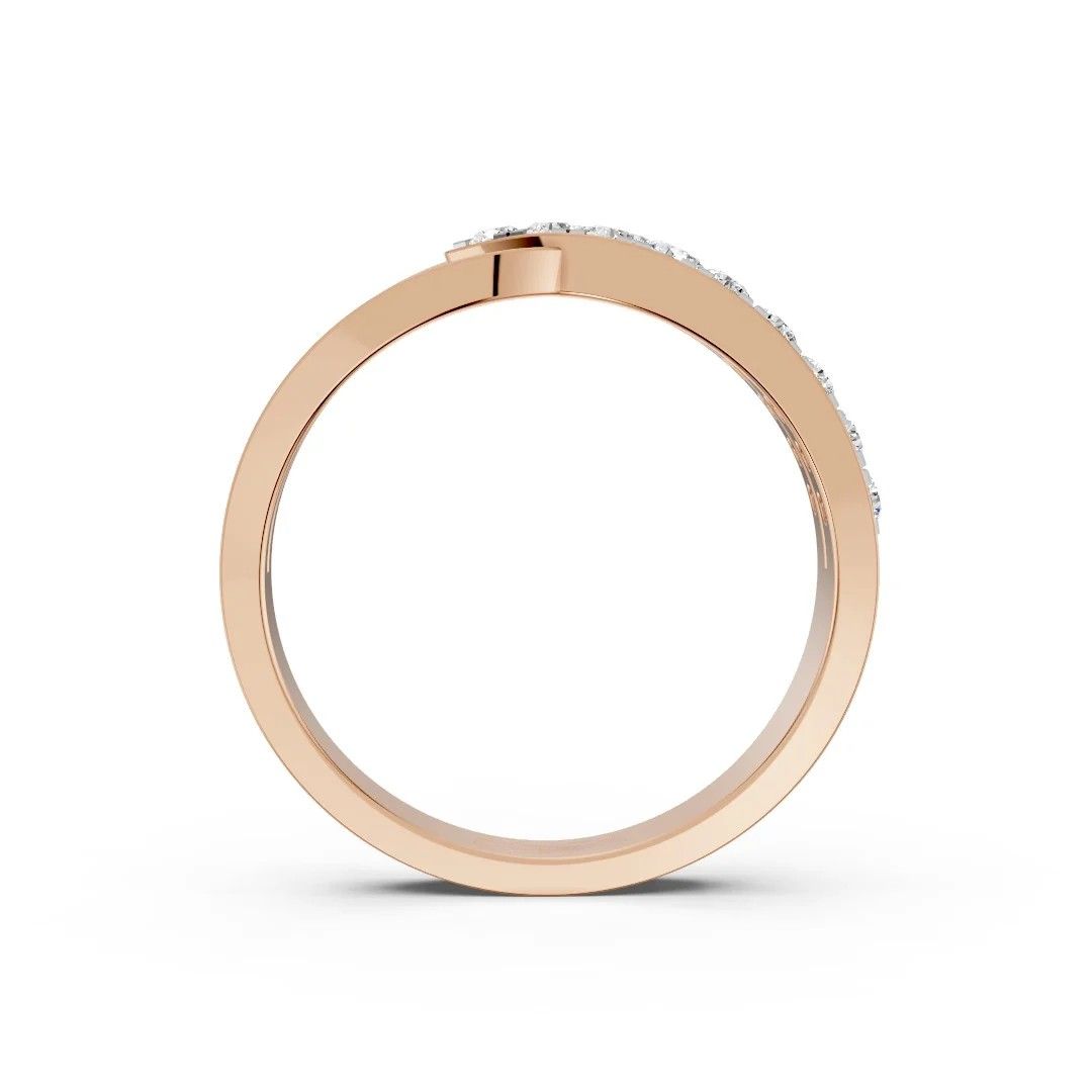 Serene Crossline Diamond Ring - Image 2