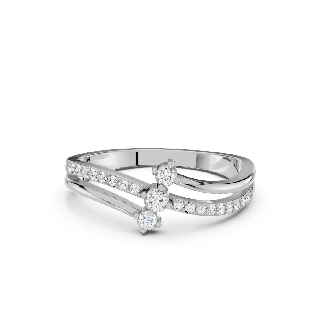 Trio Twisted Cocktail Ring - Image 2