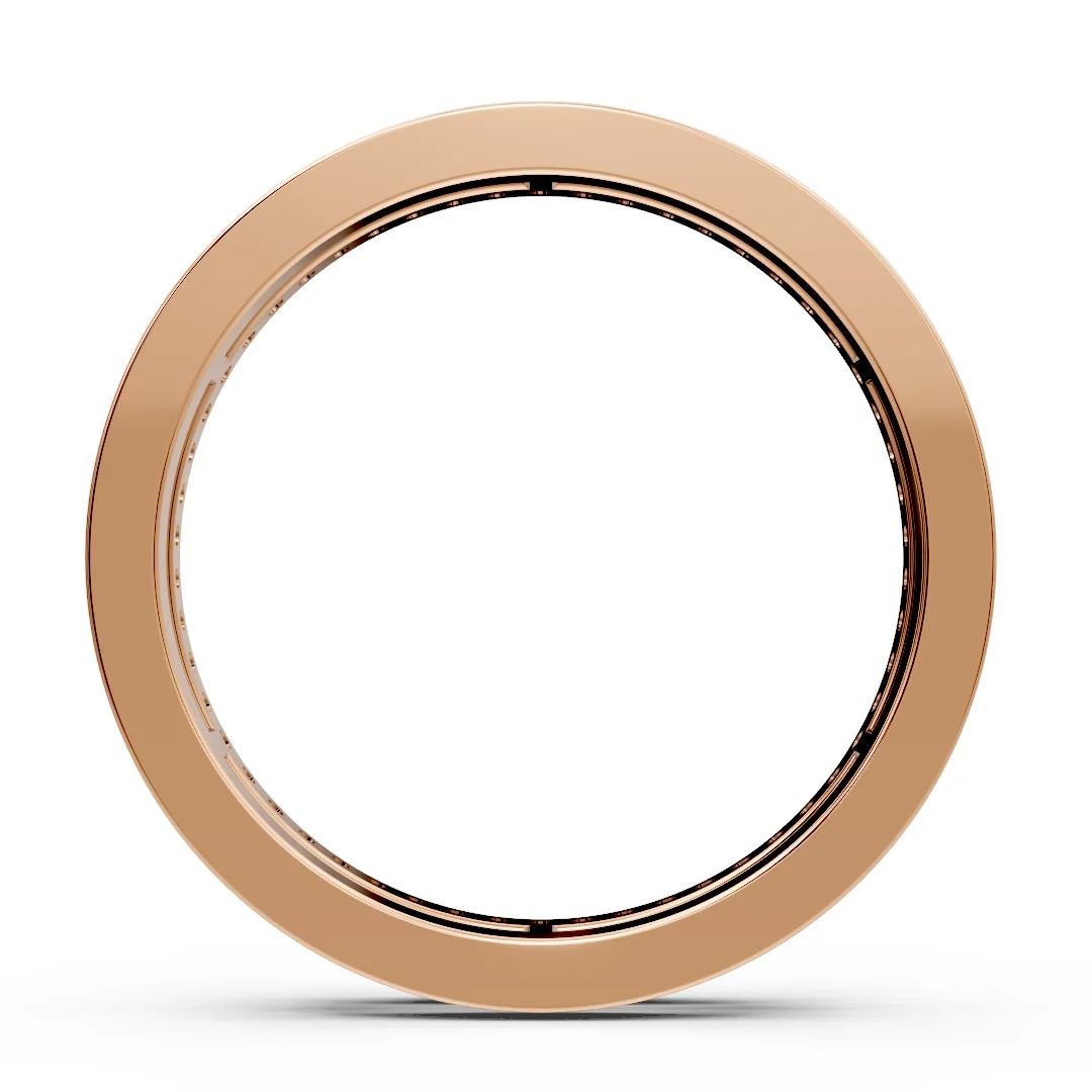 Pave Double Line Diamond Band - Image 3