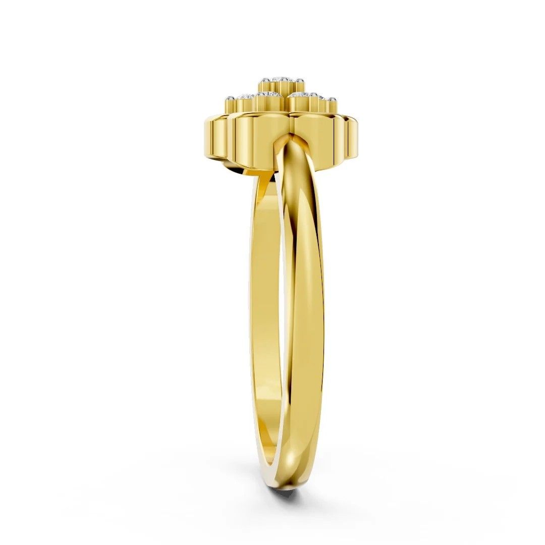 Golden Bloom Cluster Ring - Image 4