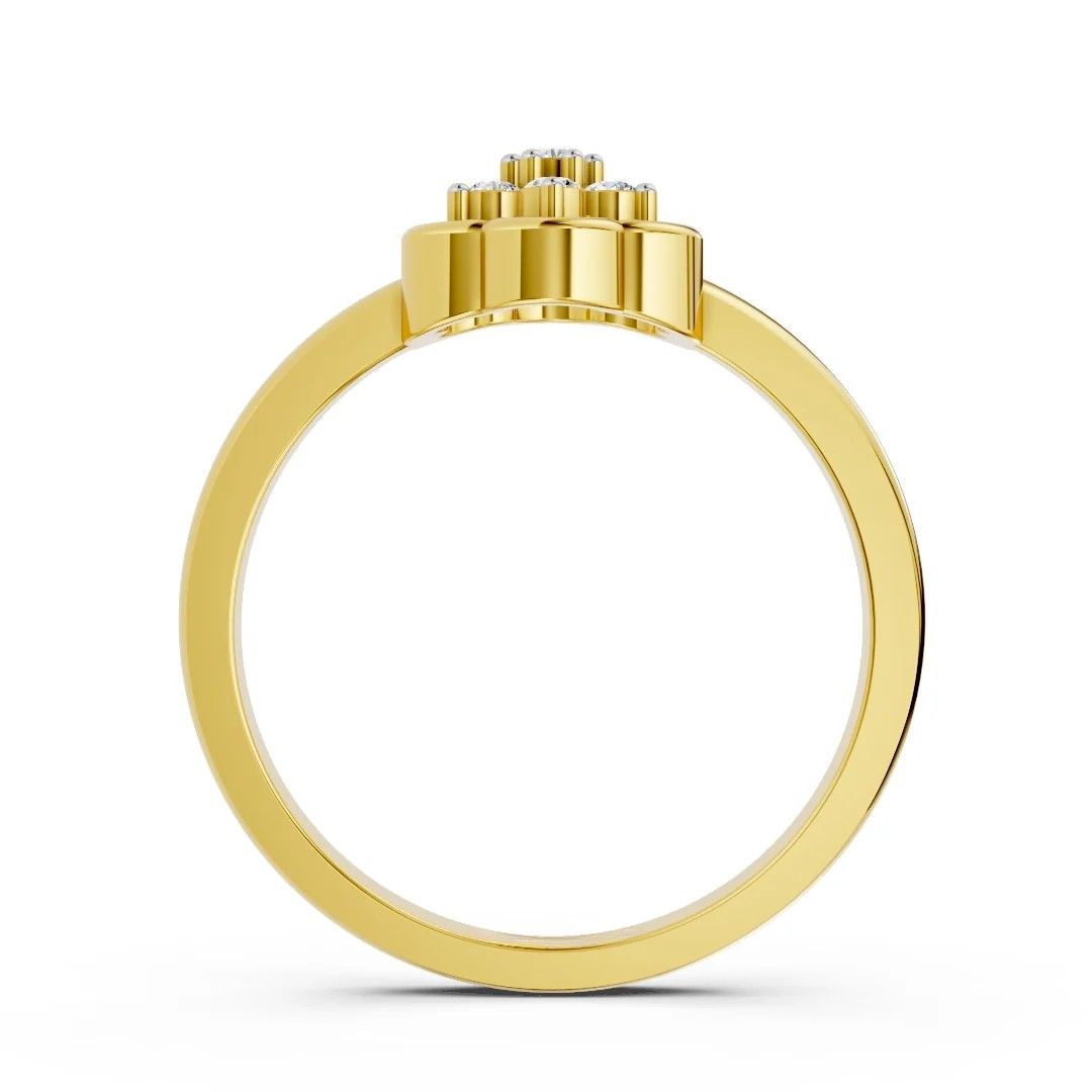 Golden Bloom Cluster Ring - Image 3
