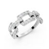 Interlocked Pavé Ring