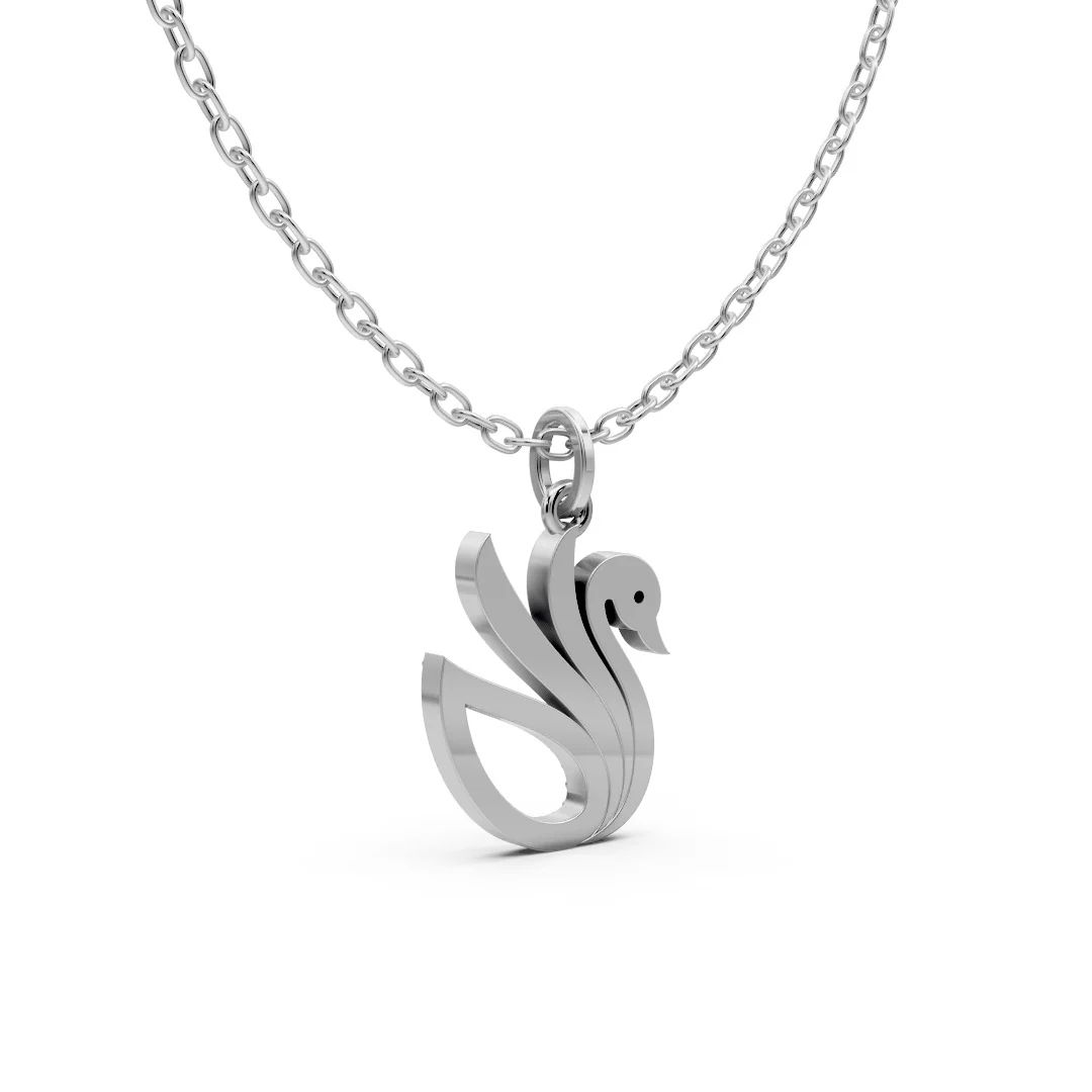 Regal Swan Gold Charm - Image 3