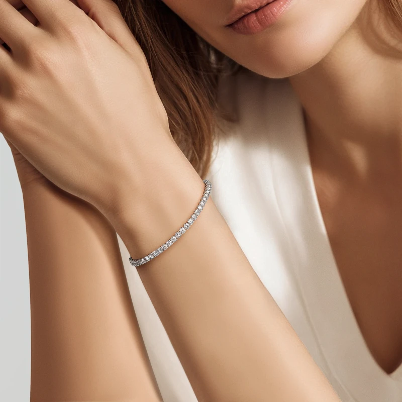 5 carat tennis bracelet - Image 2