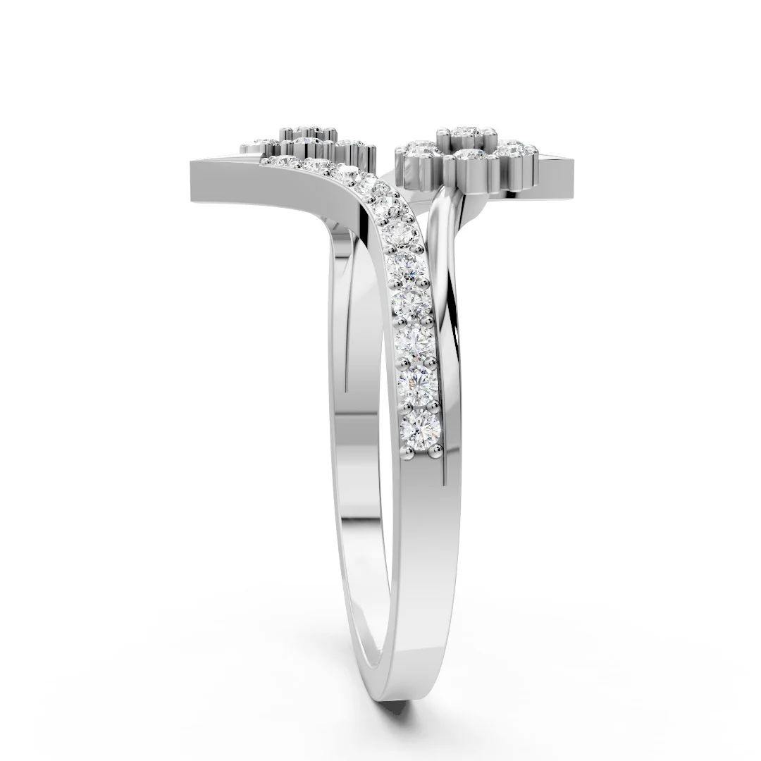 Eternal Duo Floral Diamond Ring - Image 2