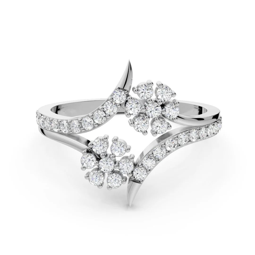 Eternal Duo Floral Diamond Ring - Image 4