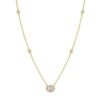 Oval Diamond Station Necklace