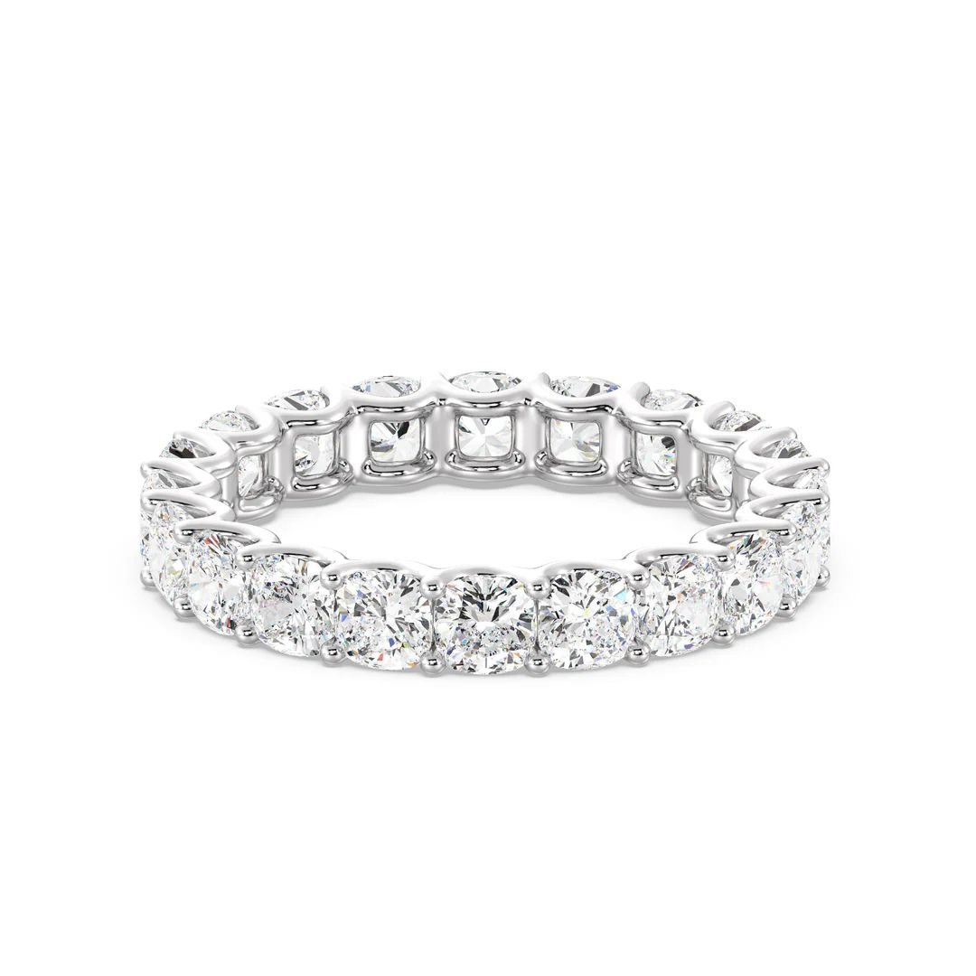Cushion Cut Scallop Eternity Band - Image 5