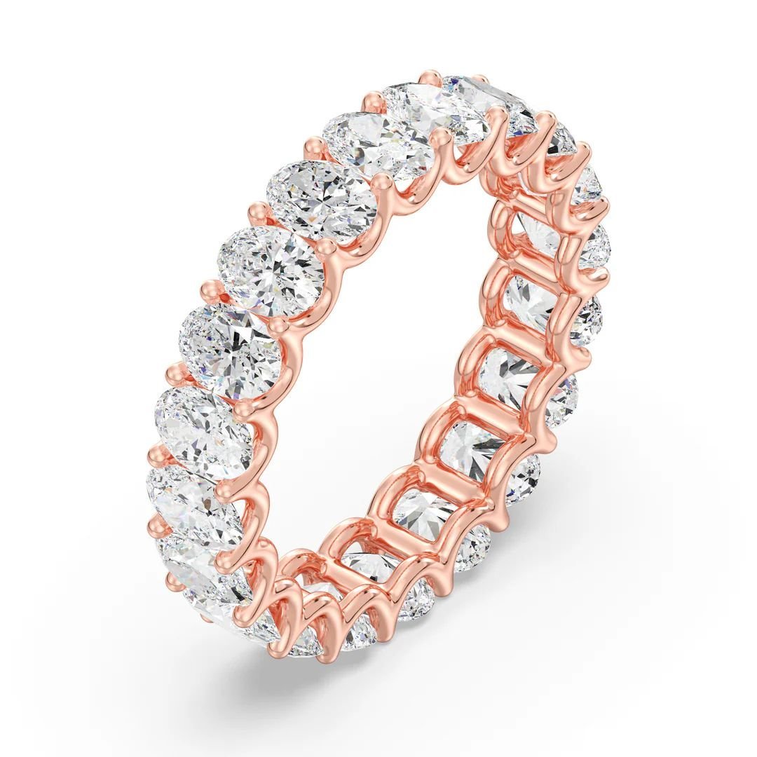 Oval Scallop Eternity Band - Image 12
