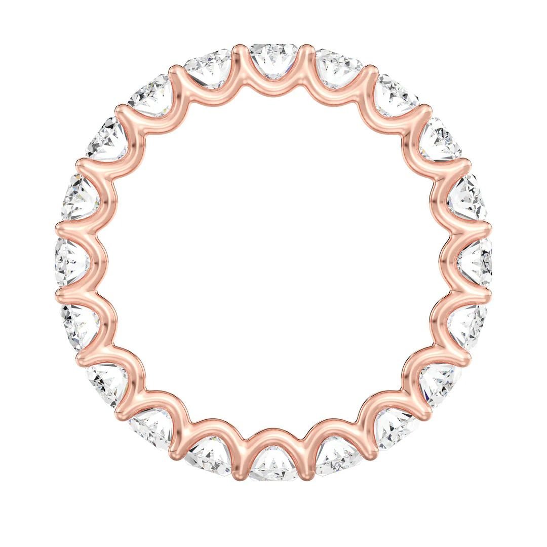Oval Scallop Eternity Band - Image 10