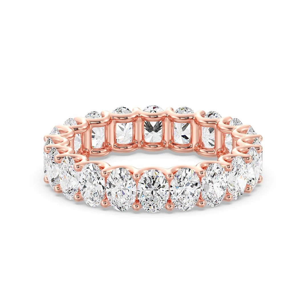 Oval Scallop Eternity Band - Image 9