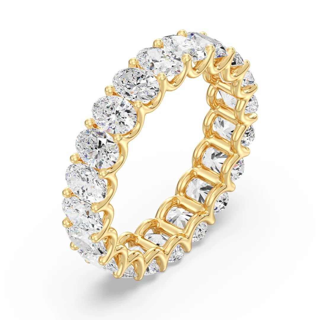Oval Scallop Eternity Band - Image 4
