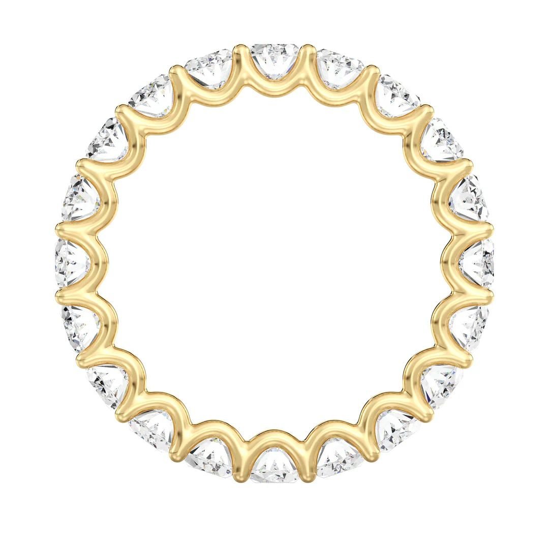 Oval Scallop Eternity Band - Image 2