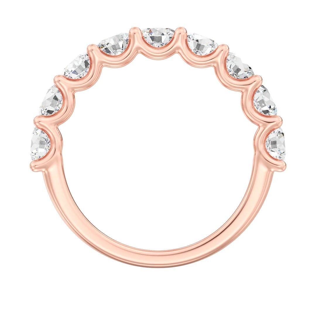 9-Stone Scalloped Half-Eternity Band - Image 10