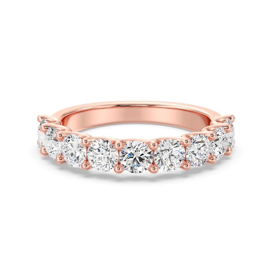 9-Stone Scalloped Half-Eternity Band - Image 9