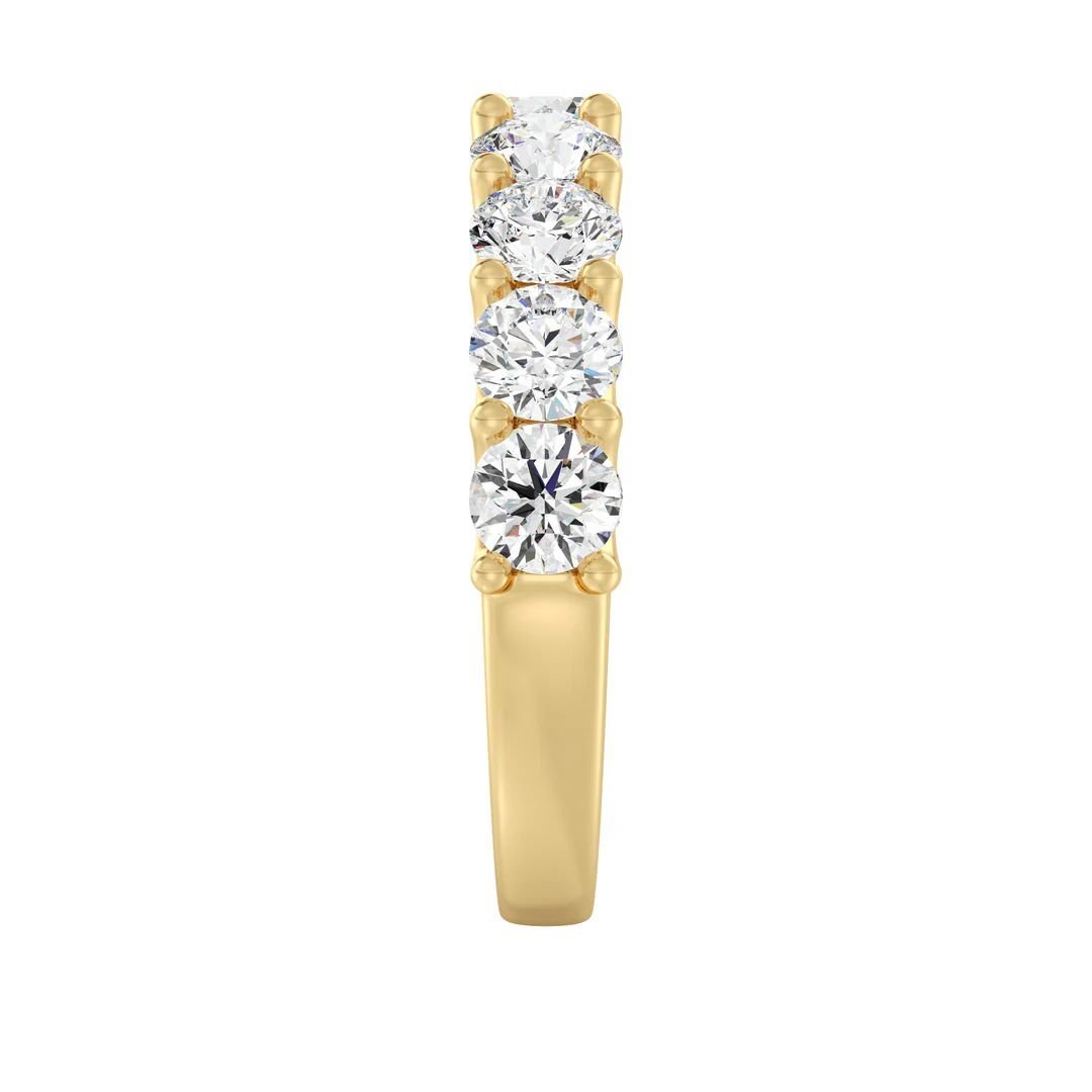 9-Stone Scalloped Half-Eternity Band - Image 3