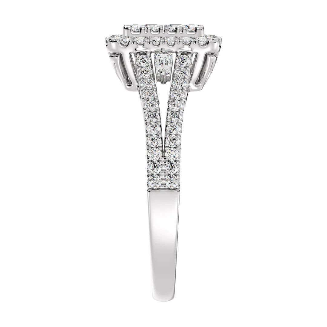 Split Shank Halo Engagement Ring - Image 7