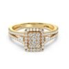 Split Shank Halo Engagement Ring