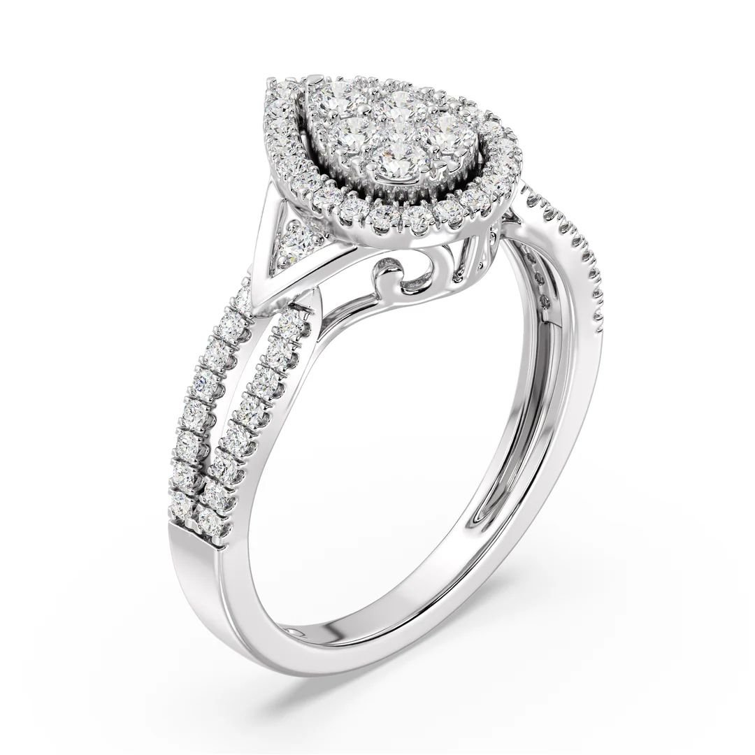 Pear Shaped Engagement Ring - Image 8