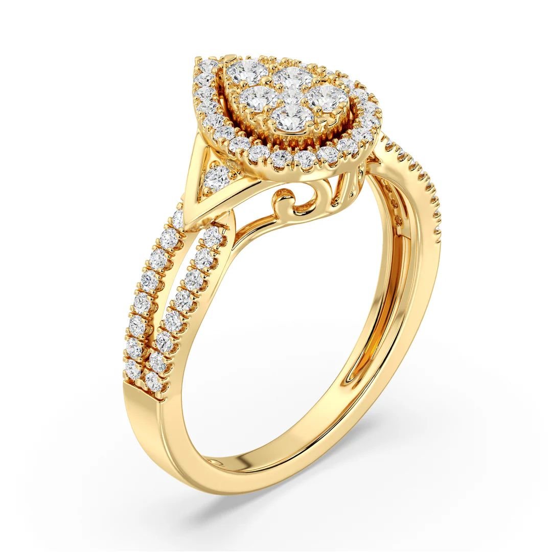 Pear Shaped Engagement Ring - Image 4