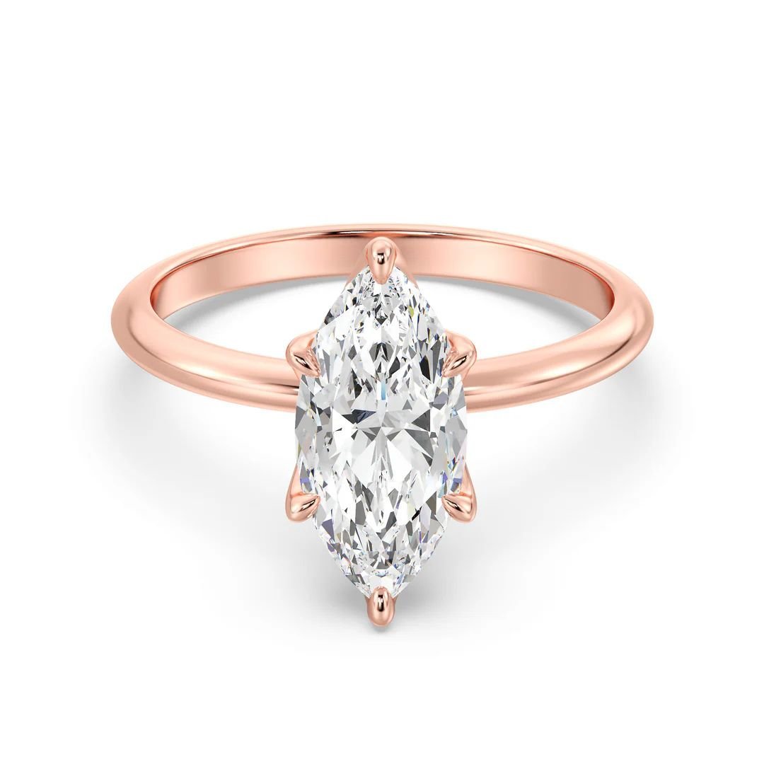 Marquise Solitaire Ring - Image 9