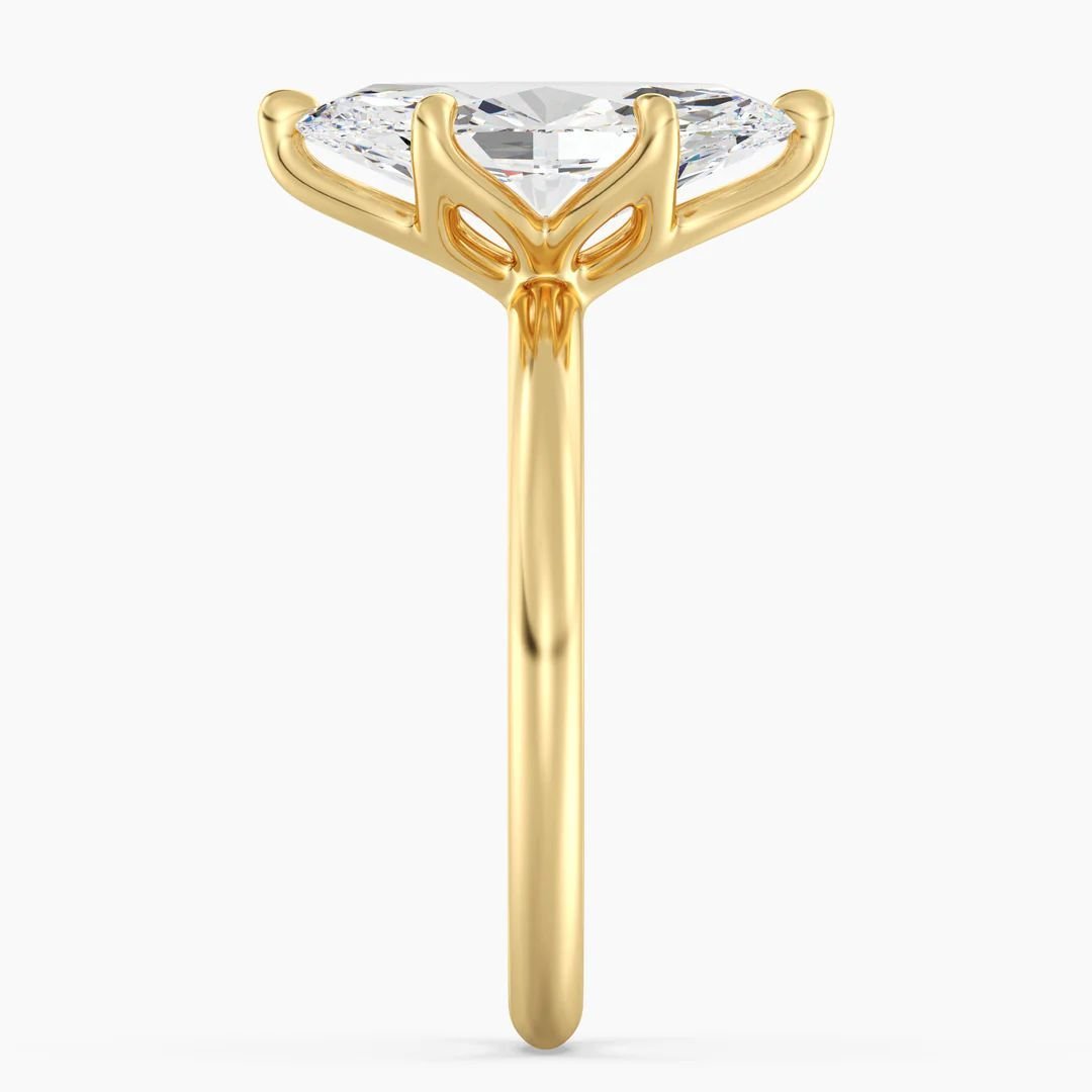 Marquise Solitaire Ring - Image 4