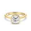 Bezel Cushion Solitaire Ring