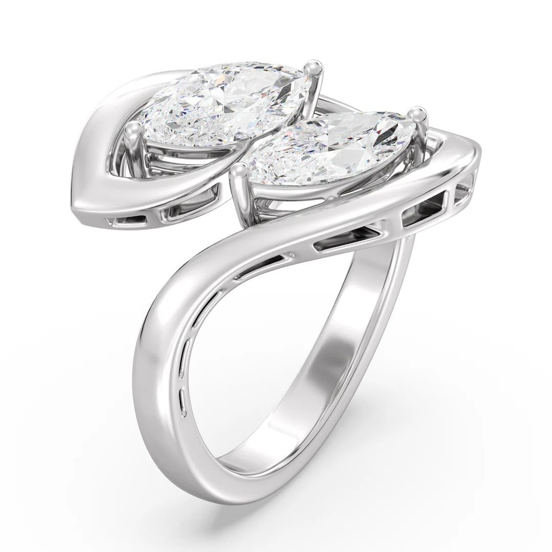 Marquise By Pass Ring - Image 7