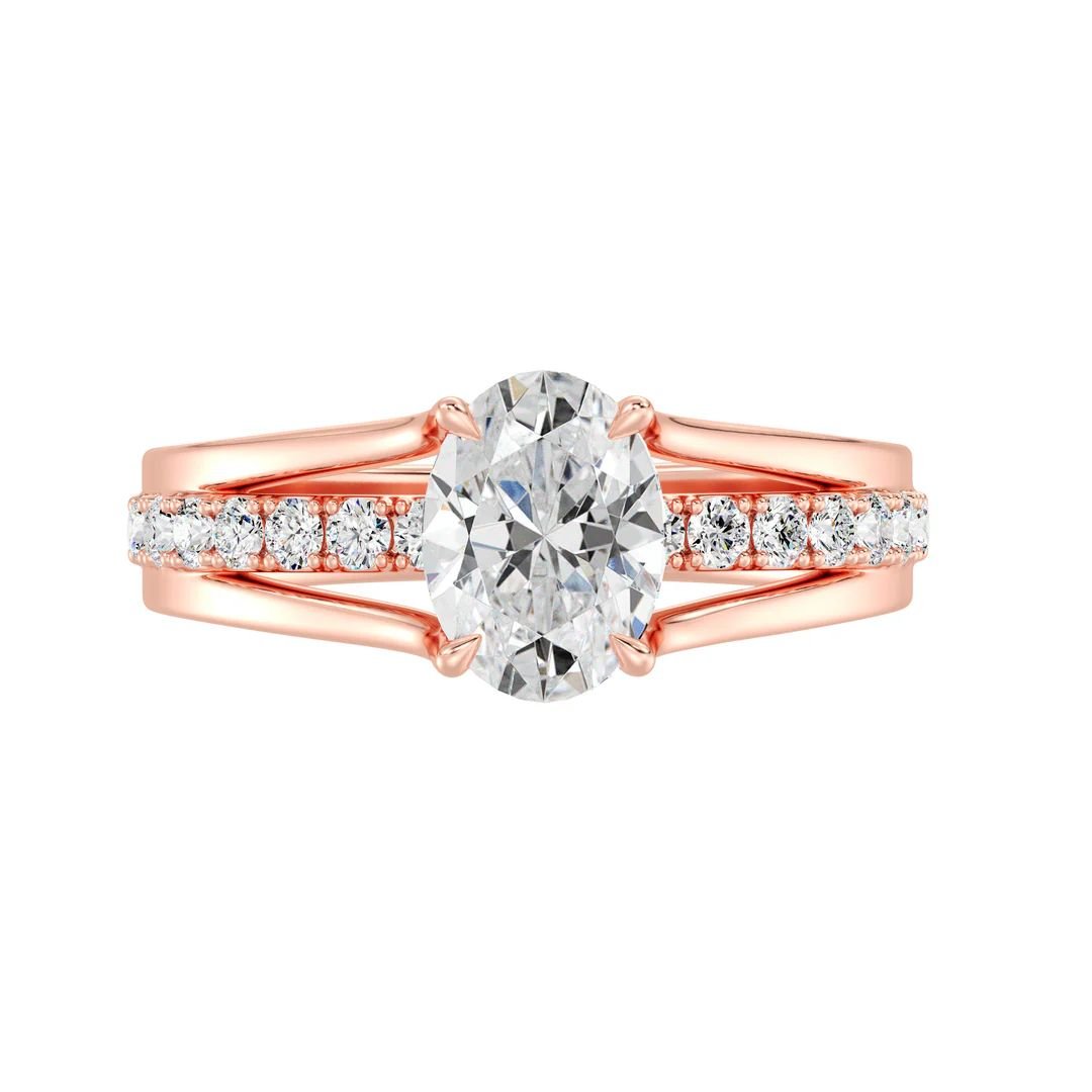 Oval Halo Engagement Ring - Image 12