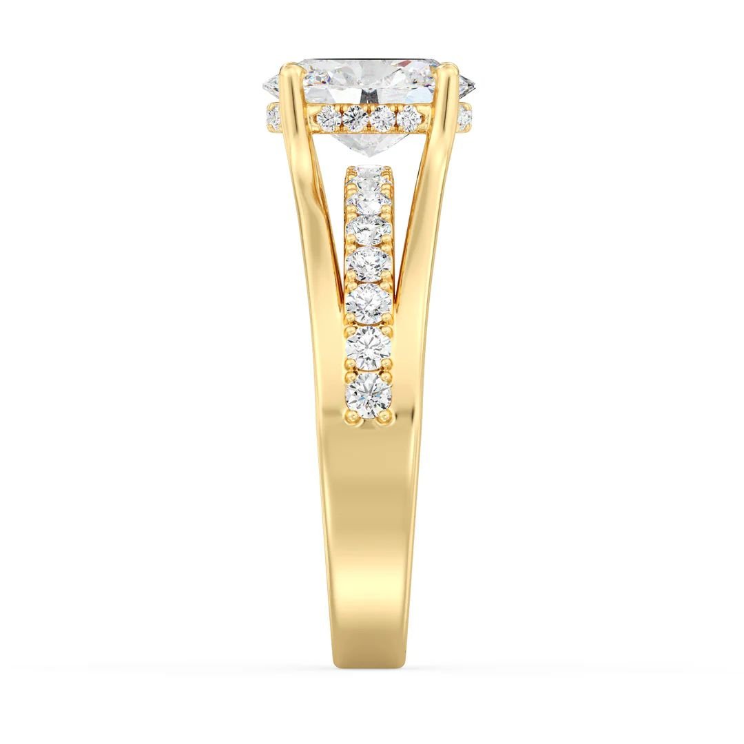 Oval Halo Engagement Ring - Image 5