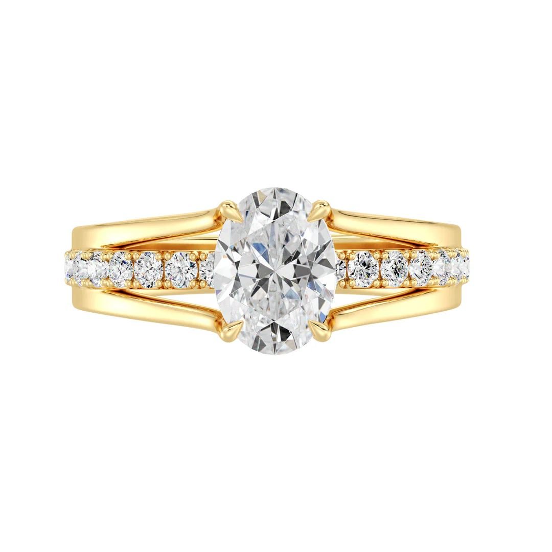 Oval Halo Engagement Ring - Image 2