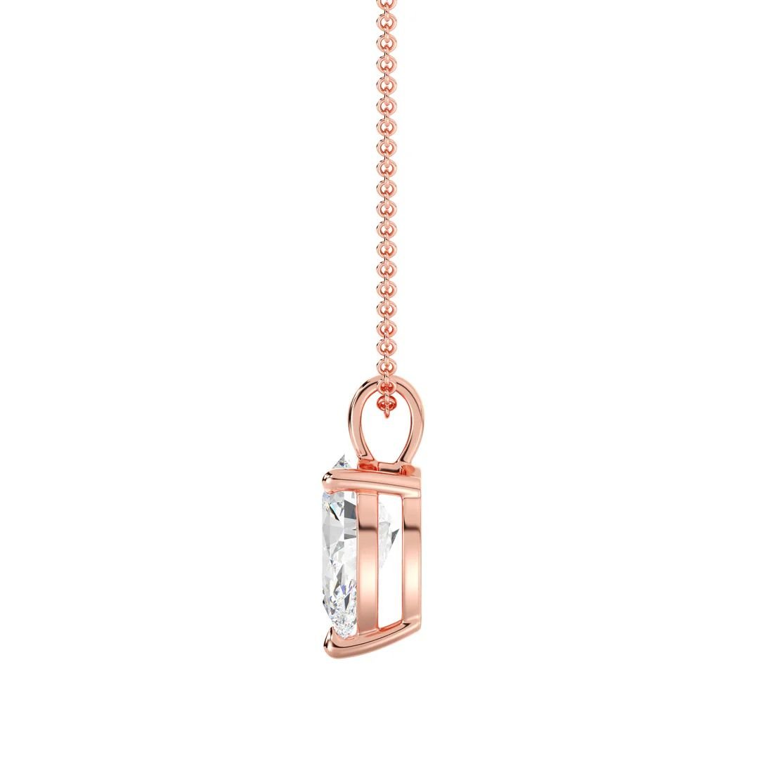 Pear-Cut Solitaire Pendant - Image 6