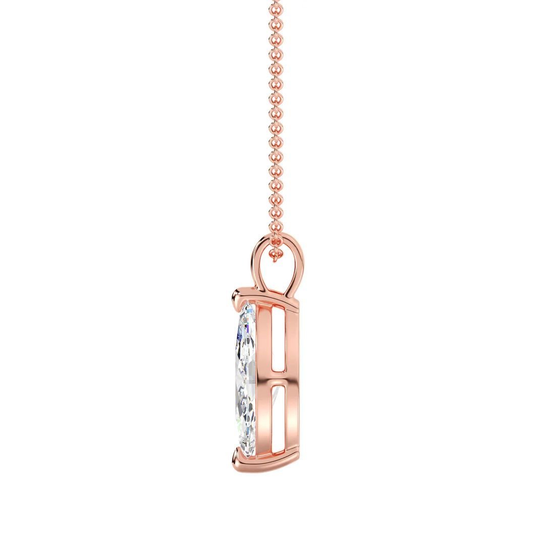 Marquise-Cut Solitaire Pendant - Image 5
