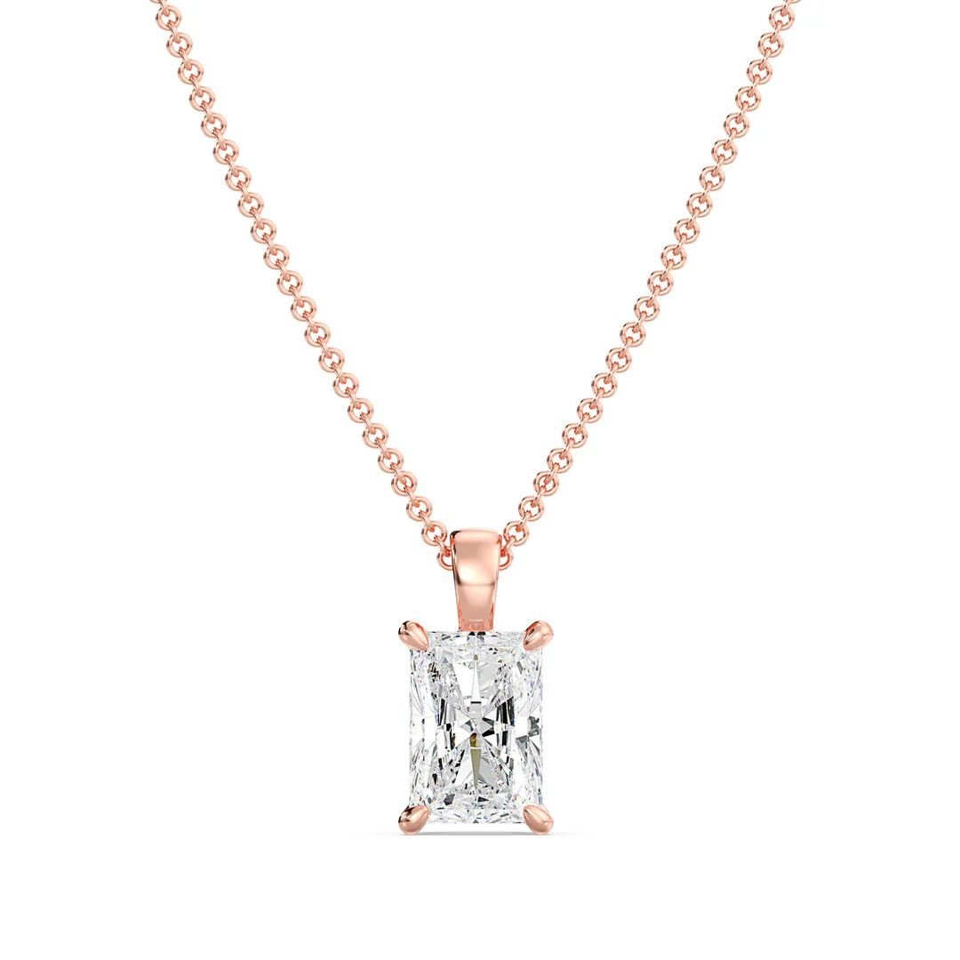 Radiant-Cut Solitaire Pendant - Image 6