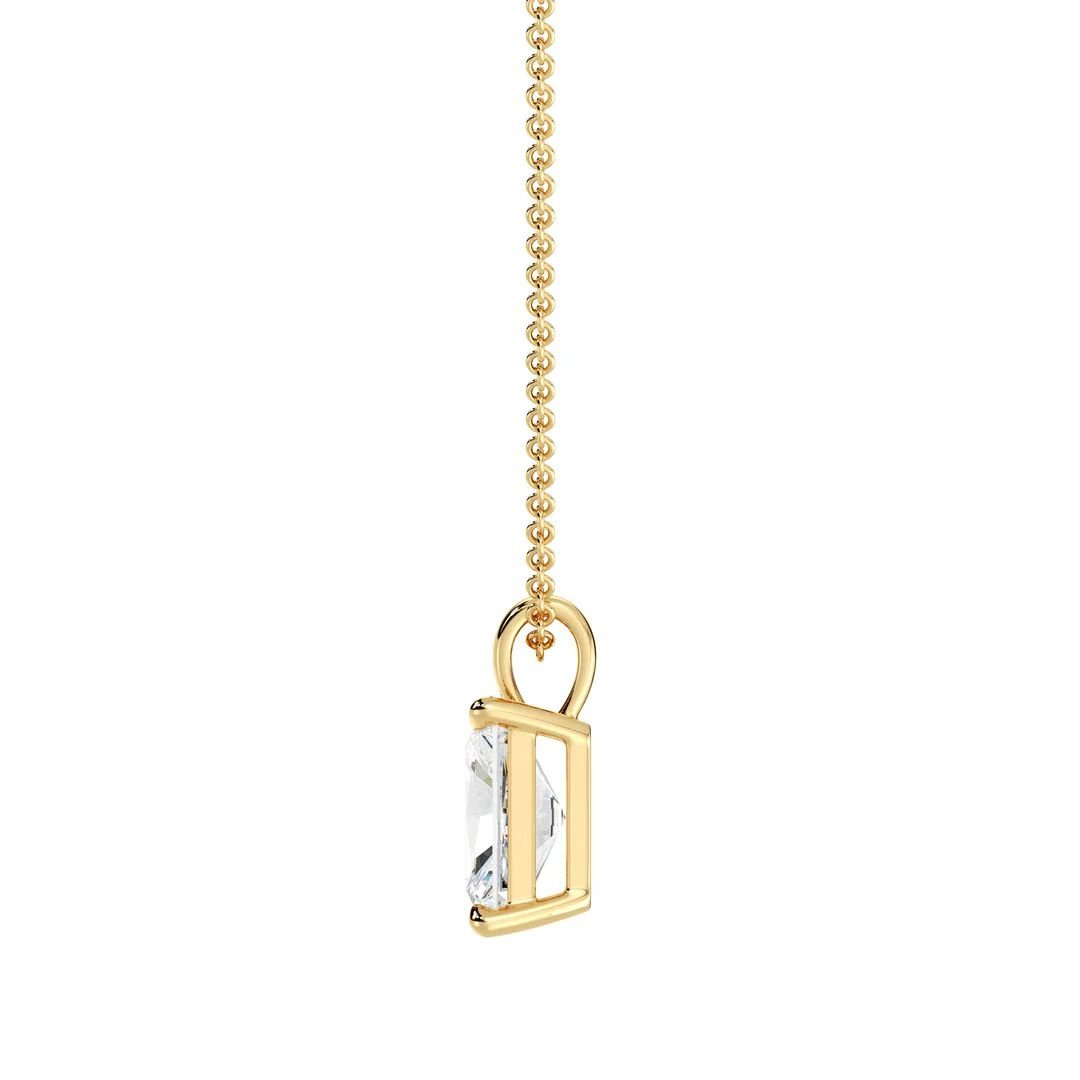 Radiant-Cut Solitaire Pendant - Image 2