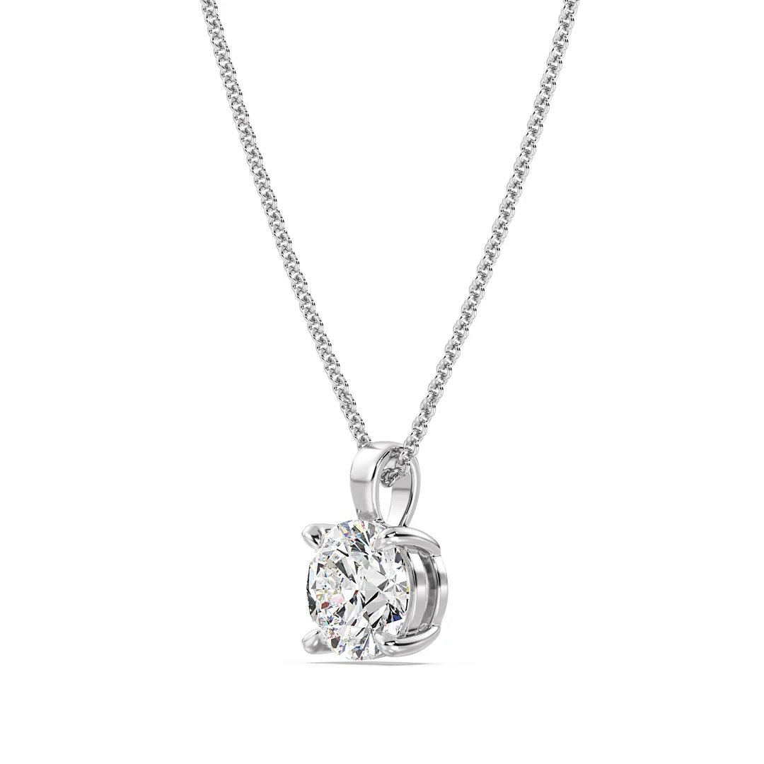 Round-Cut Solitaire Pendant - Image 9
