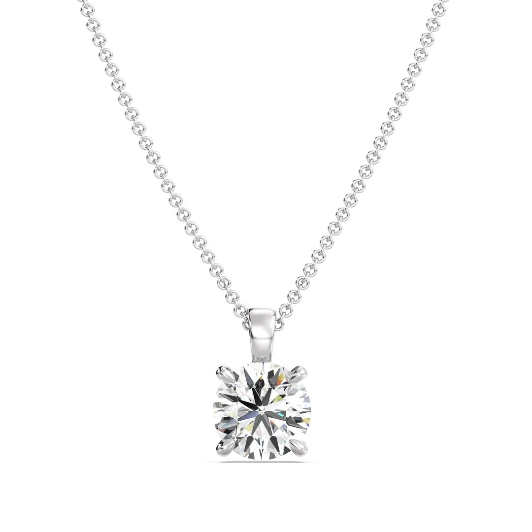Round-Cut Solitaire Pendant - Image 7