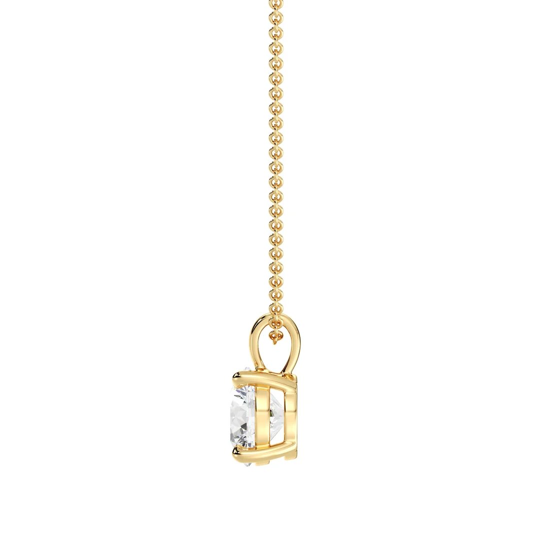 Round-Cut Solitaire Pendant - Image 2