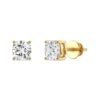 Cushion Cut Lab Grown Diamond Stud Earrings (0.20–4.00 CTTW)