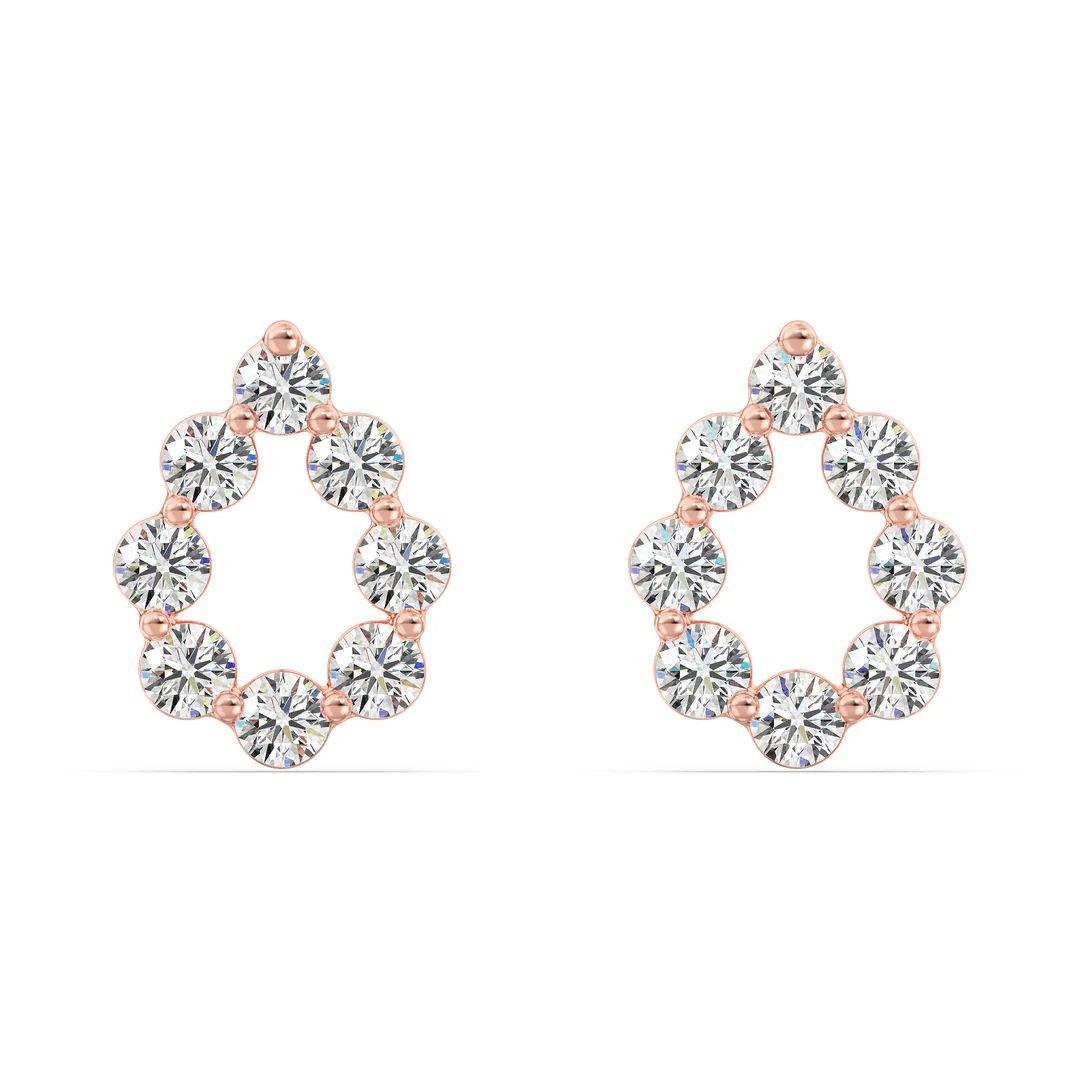 Pear Shaped Stud Earrings - Image 6
